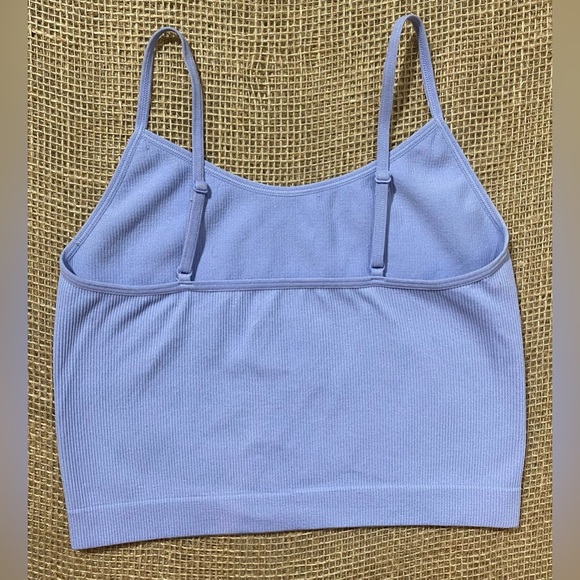 2 Wild Fable Cropped Tank Tops, Size XS, Black Sweater & Blue, Adjustable Straps - Picture 7 of 8